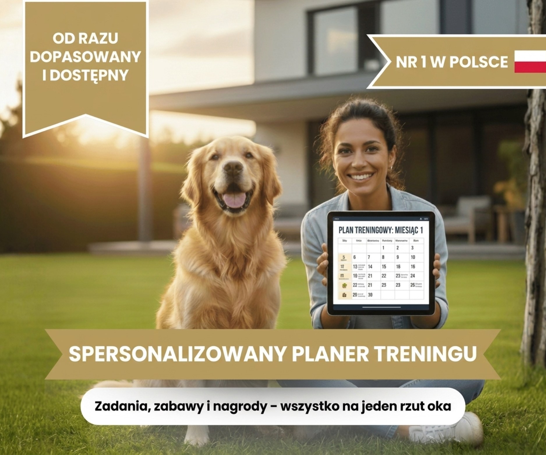 Trening psa - Szczęśliwy pies po udanym treningu